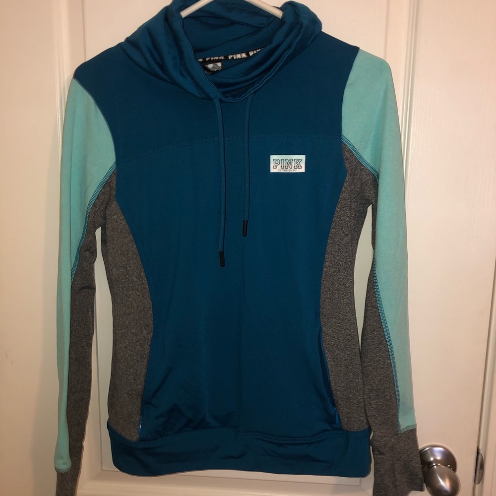 Cowl Neck Athletic Jacket